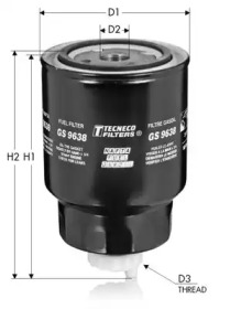 TECNECO FILTERS gs9638 -  GS9638 ФИЛЬТР ТОПЛИВНЫЙ TECNECO